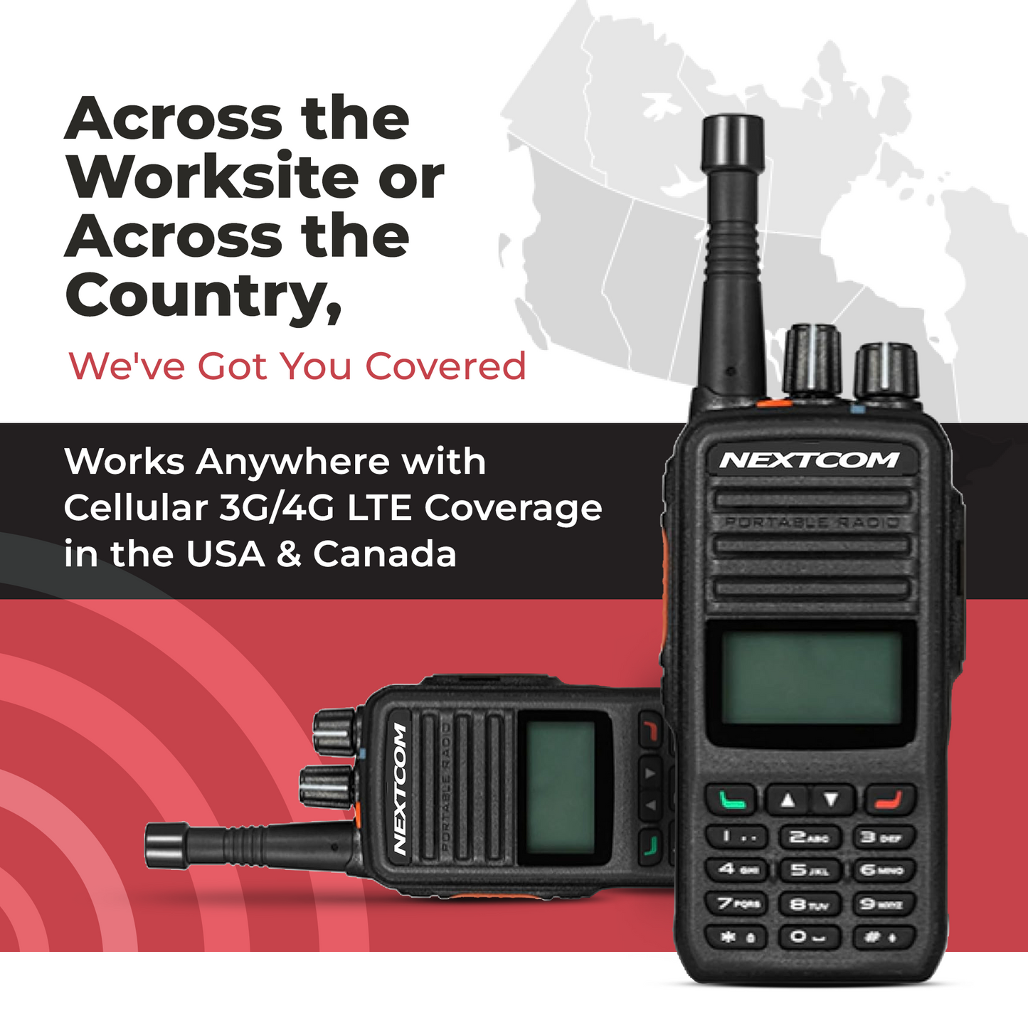 NXT60 LTE Portable Walkie Talkie - Free 30-day Trial - 2 PACK